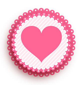 Pink Heart Graphic Design PNG