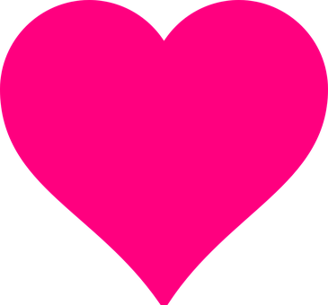 Pink Heart Graphic PNG