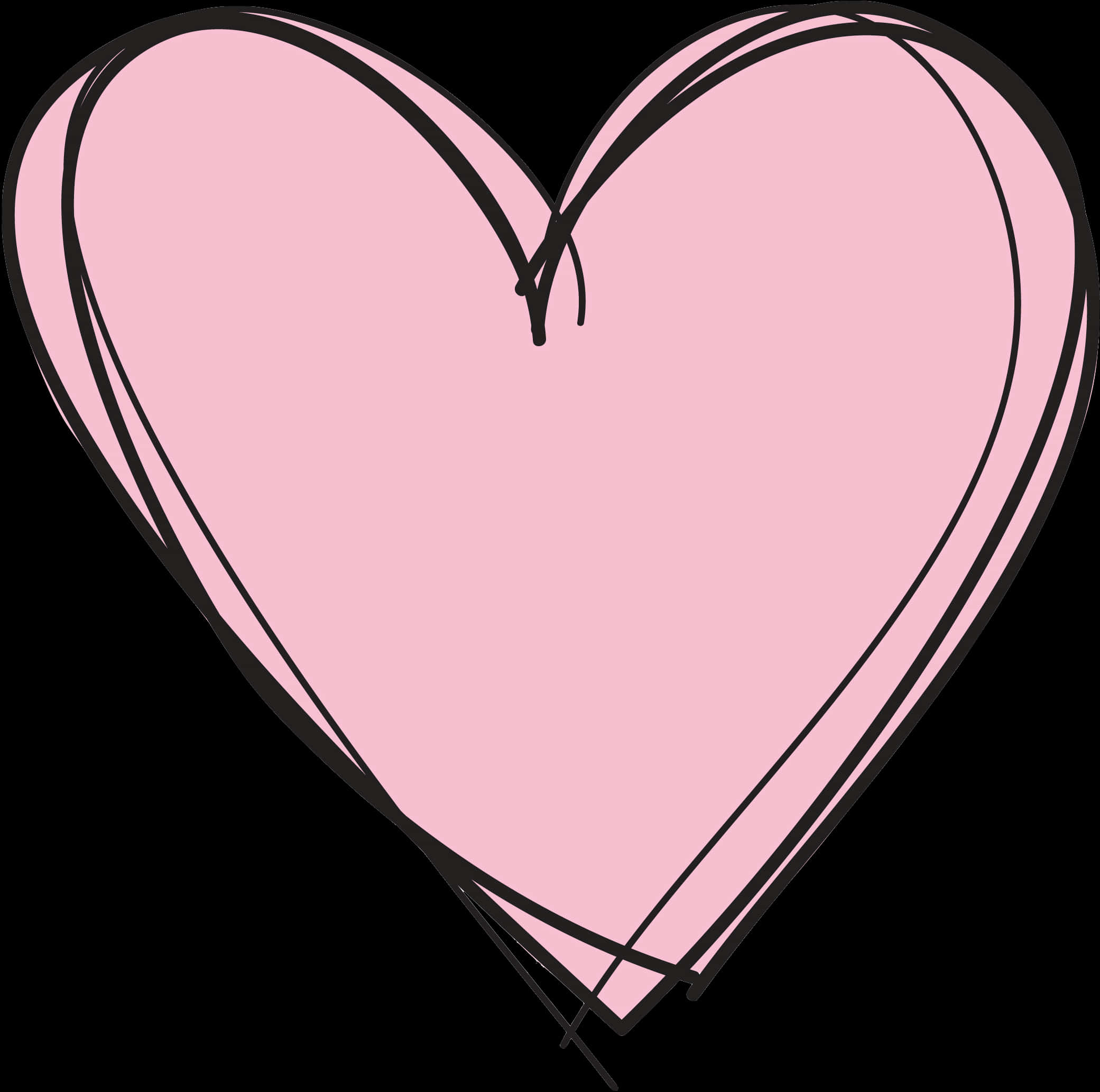 Pink Heart Graphic PNG