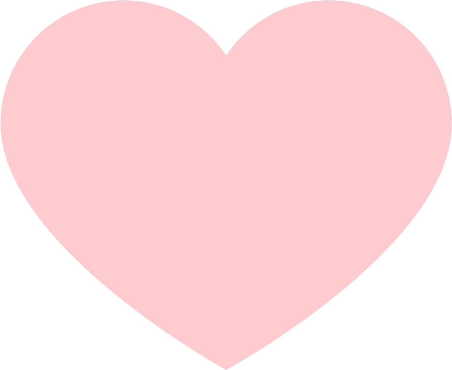 Pink Heart Icon Simple Design PNG