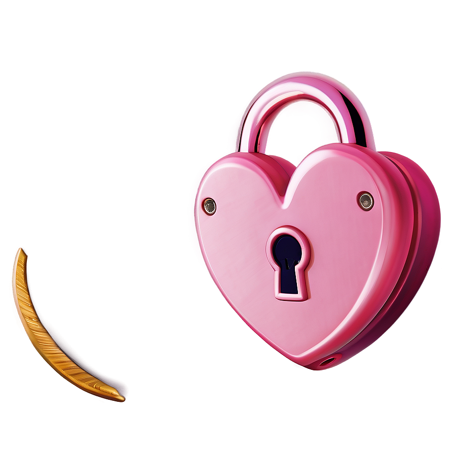 Pink Heart Lock Png 22 PNG