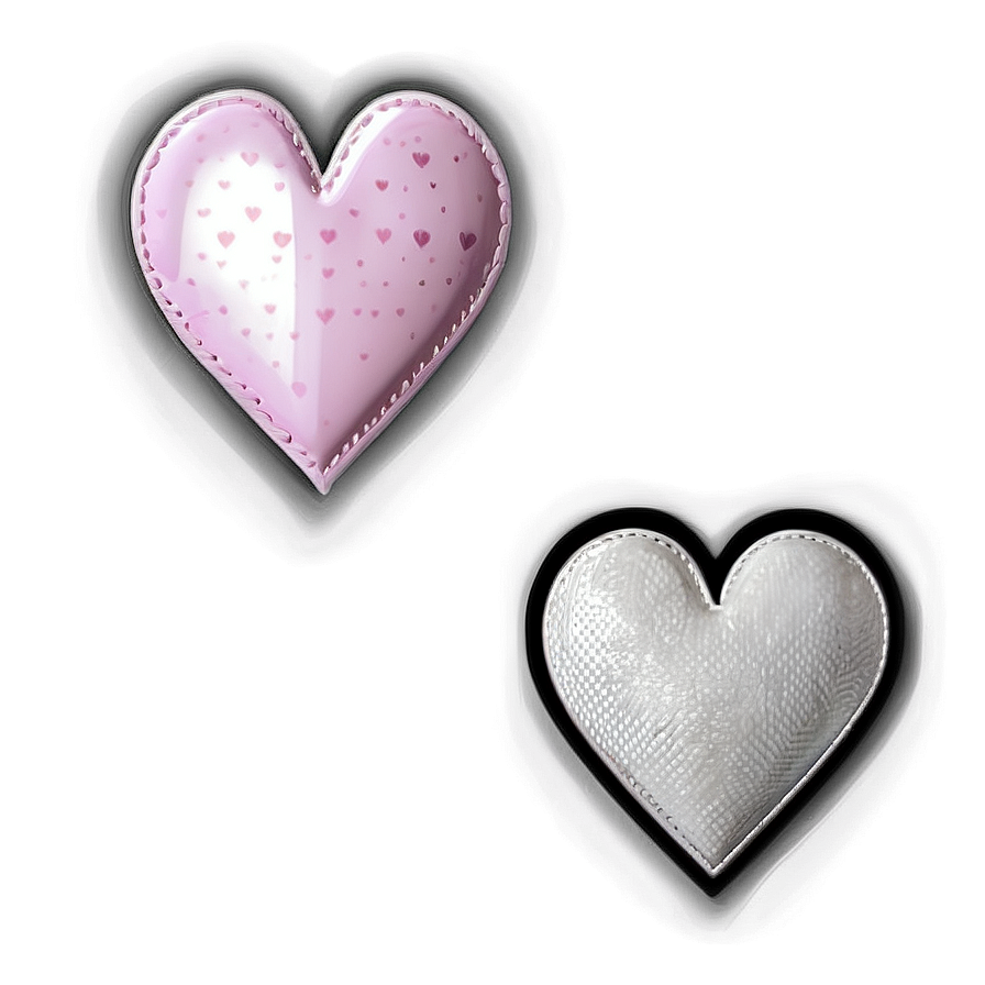 Pink Heart Patch Png 05232024 PNG