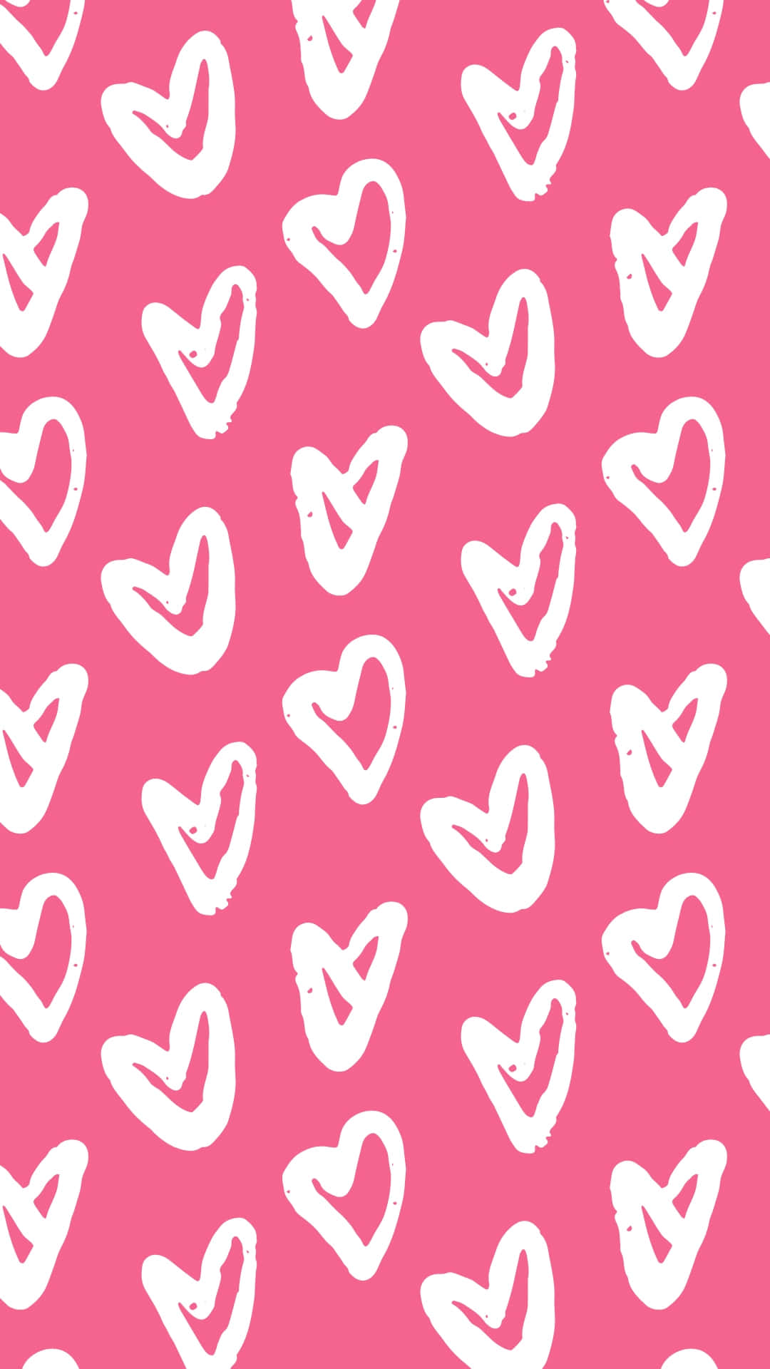 Pink Heart Pattern Aesthetic.jpg Wallpaper