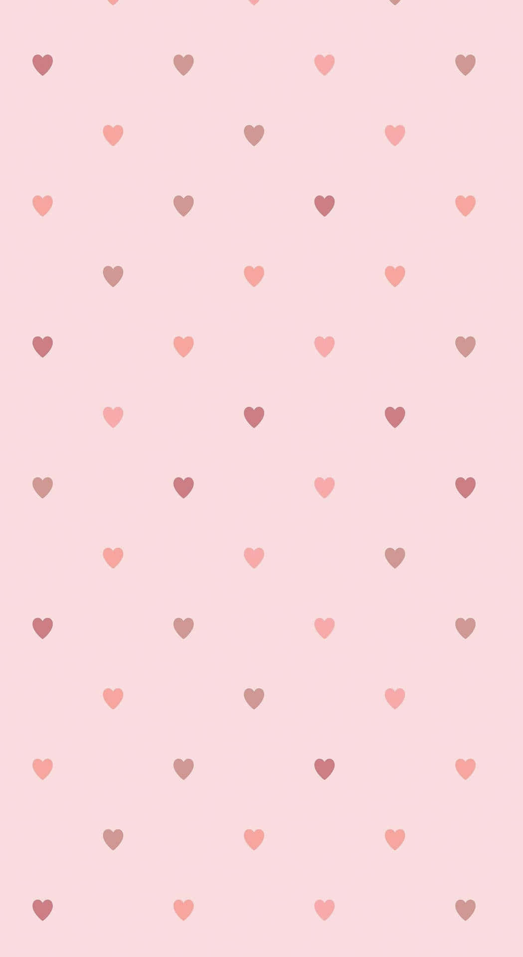 Pink Heart Pattern Aesthetic Wallpaper Wallpaper