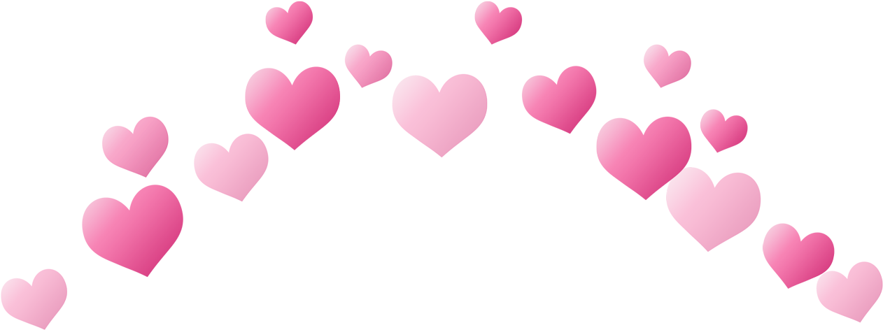 Pink Heart Pattern Graphic PNG