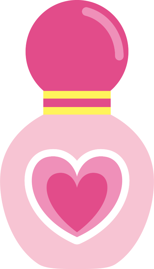 Download Pink Heart Perfume Bottle | Wallpapers.com