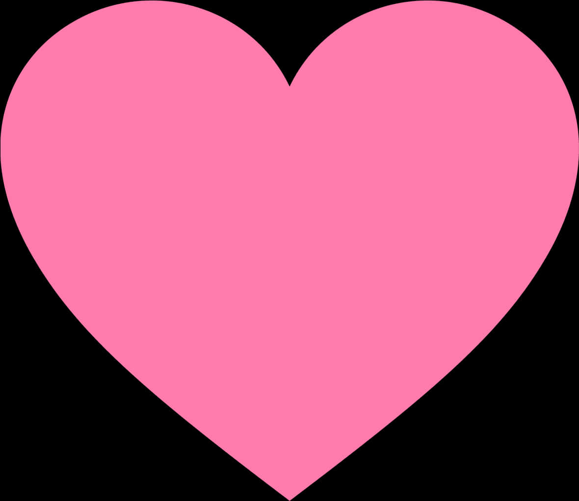 Pink Heart Shape Graphic PNG