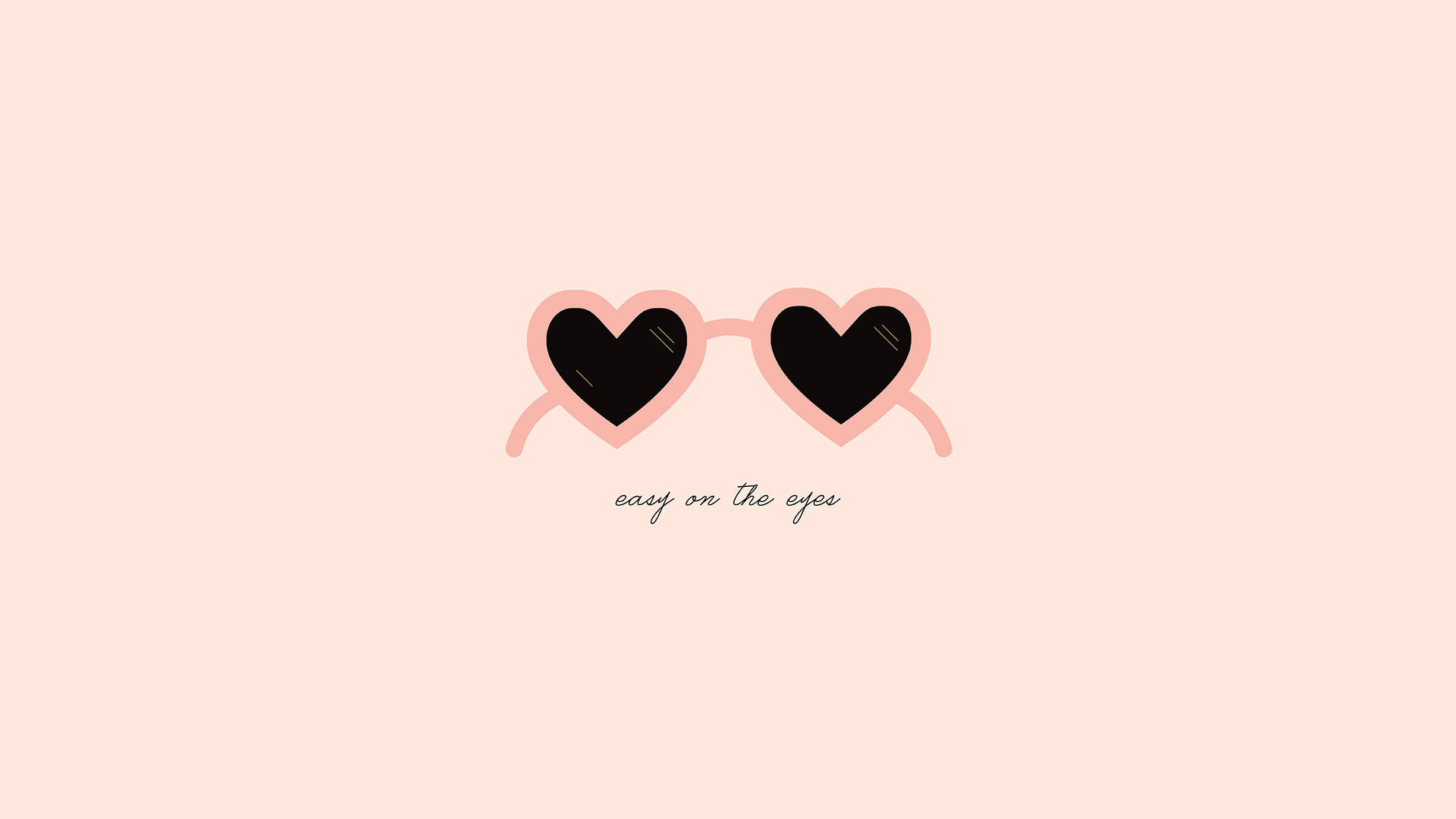 Stay funky this February with eye-catching pink heart-shaped sunglasses! Wallpaper