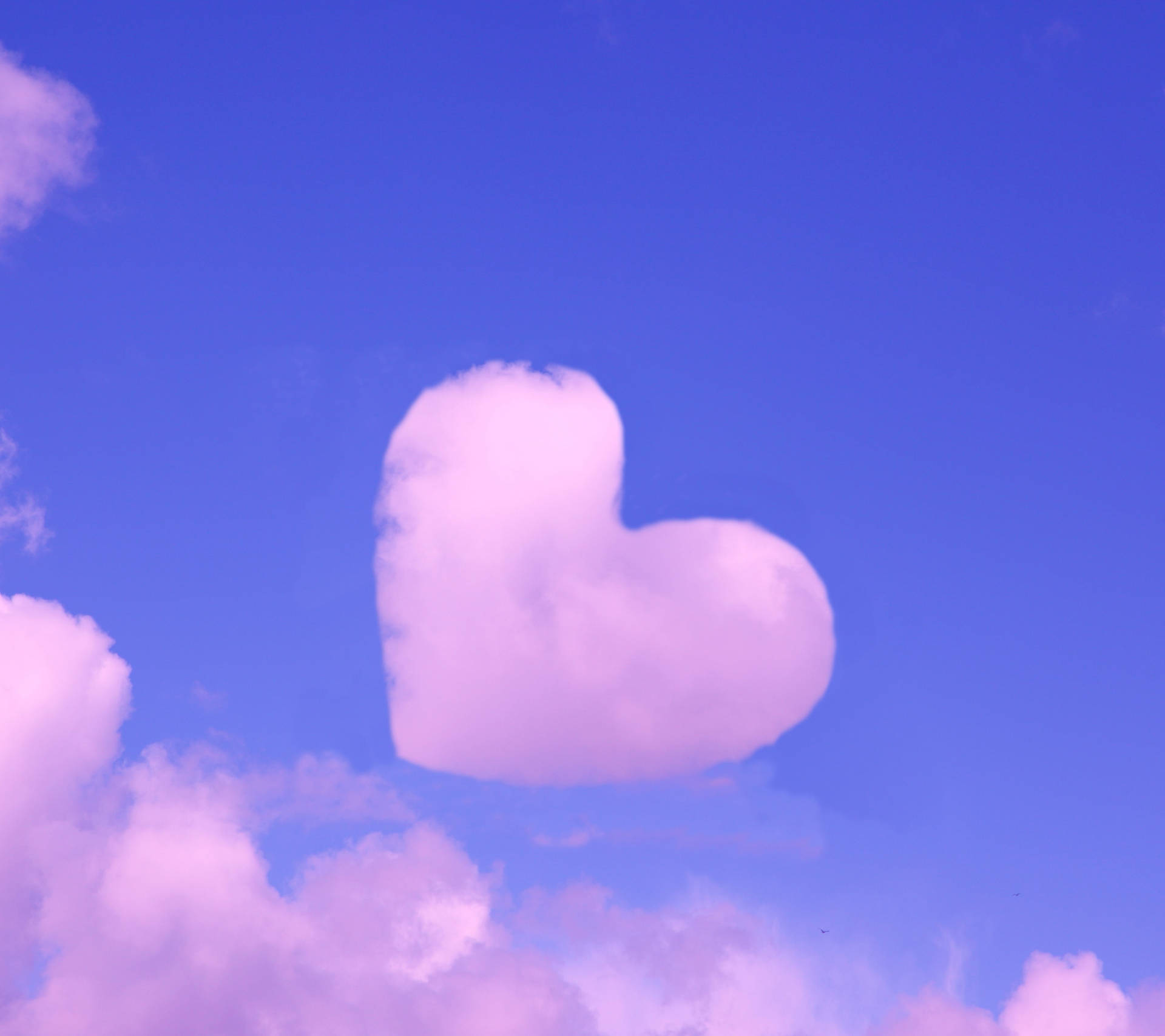 Pink Heart Sky Wallpaper