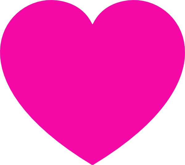 Pink Heart Transparent Background PNG
