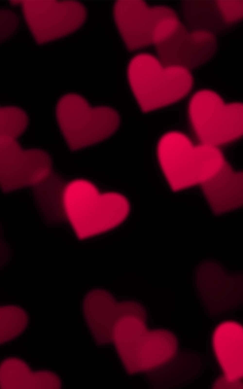 A beautiful background of pink hearts
