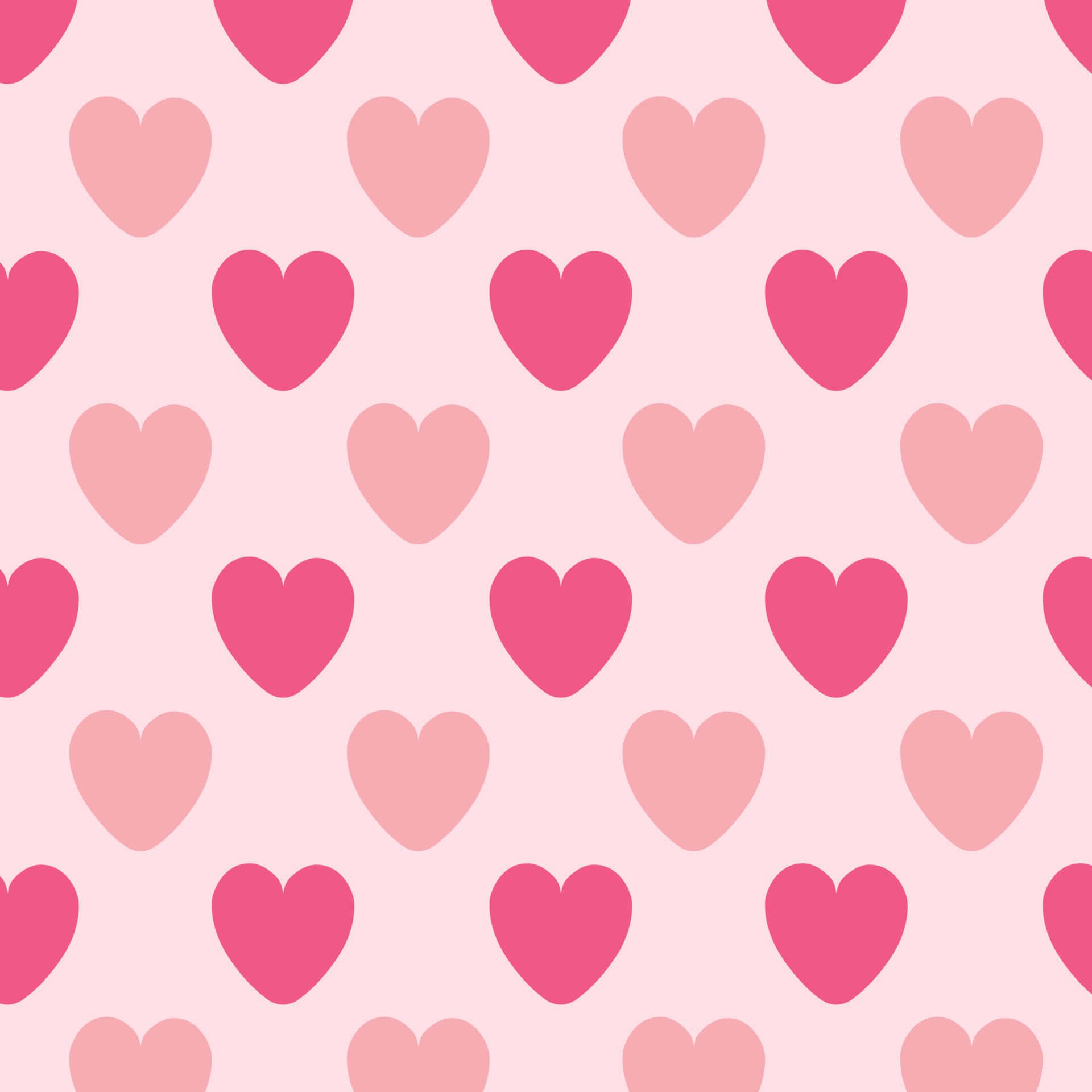 Light And Hot Pink Hearts Background
