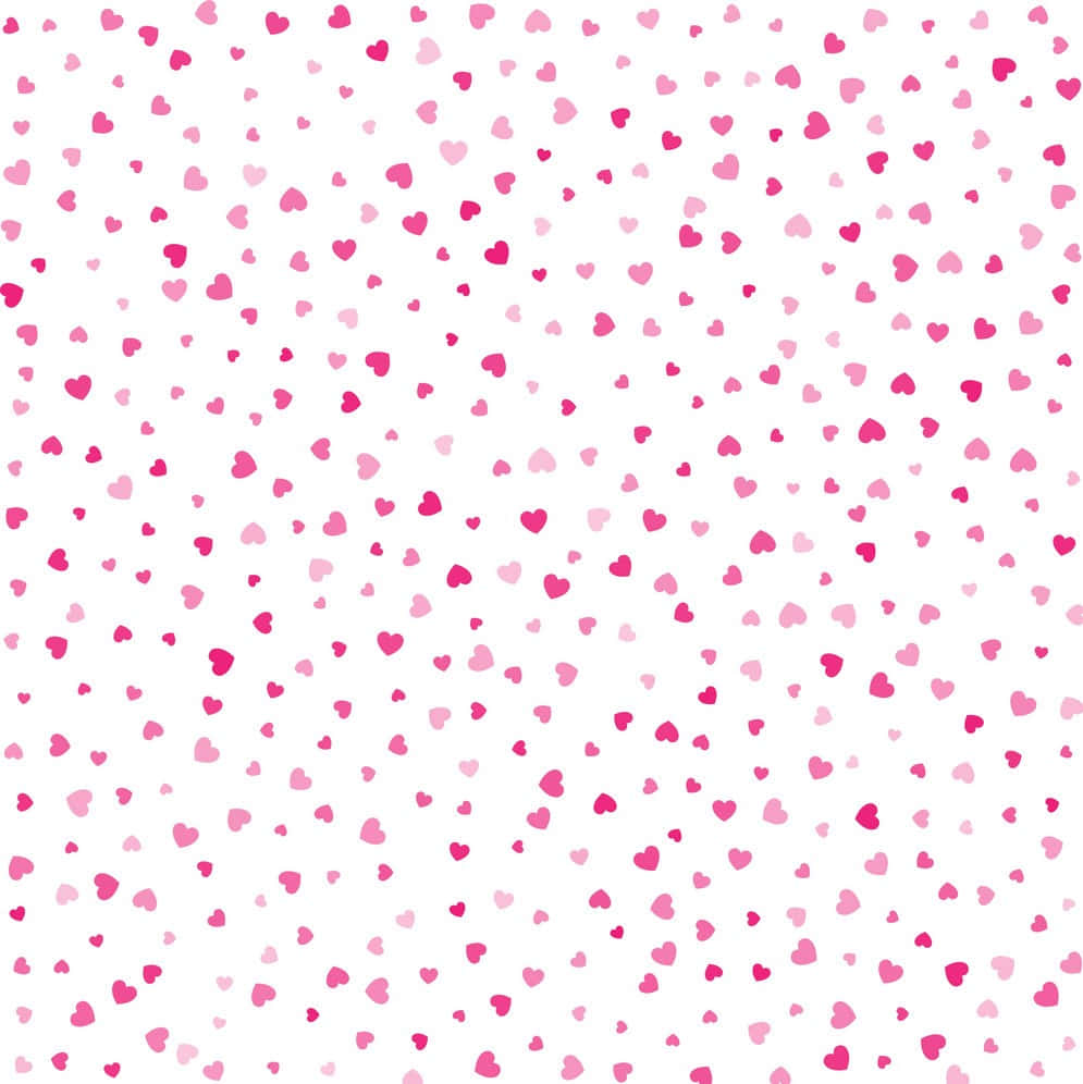 Shades Of Pink Hearts Background