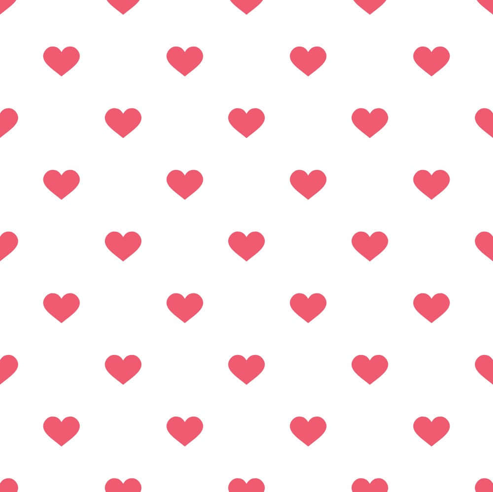 Preppy Hot Pink Hearts Background