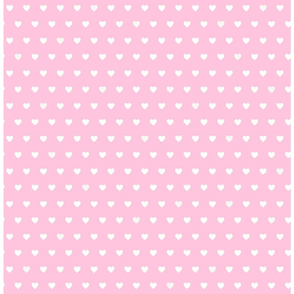 Small White Pink Hearts Background