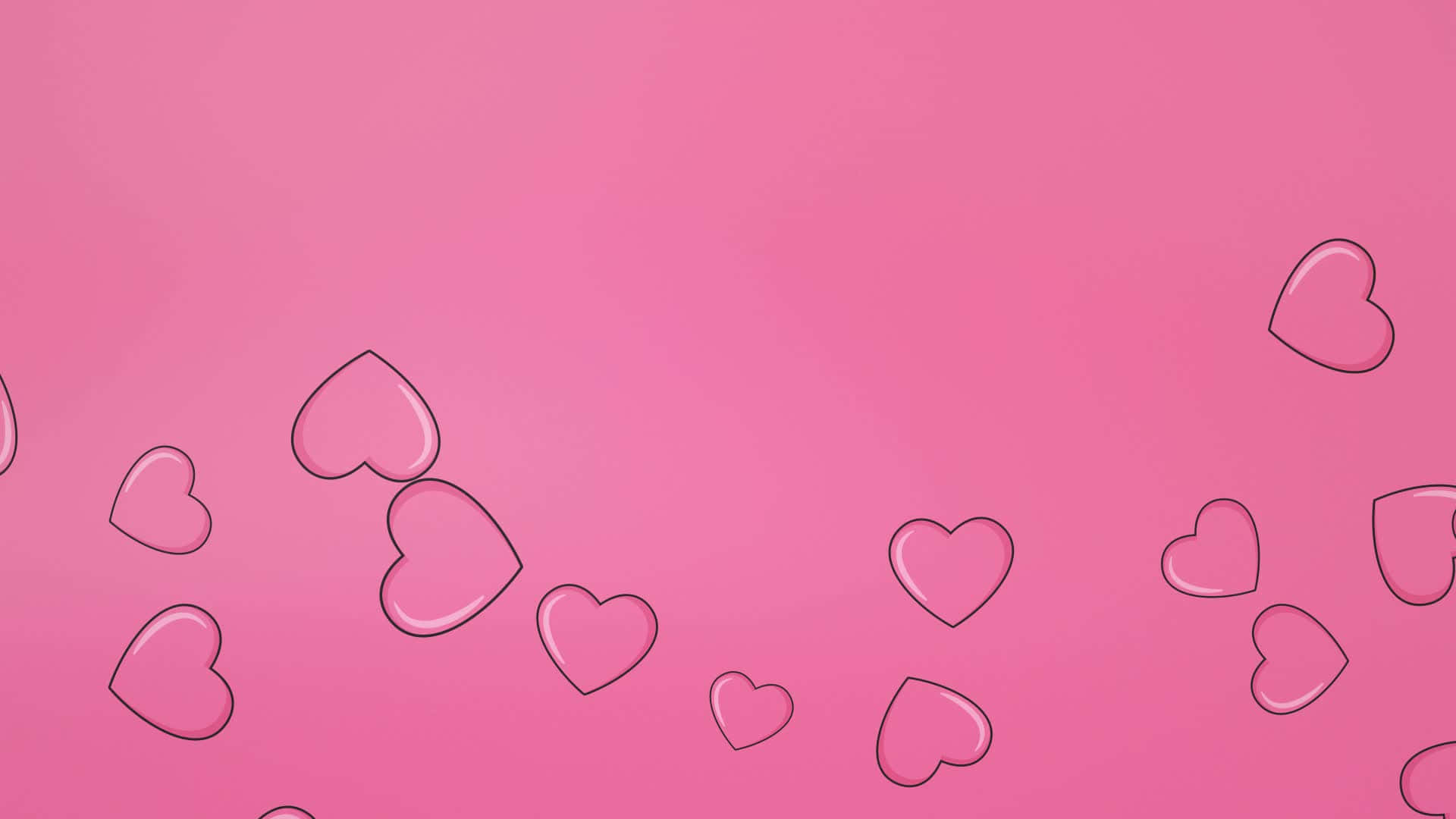 Pink Hearts Background Wallpaper