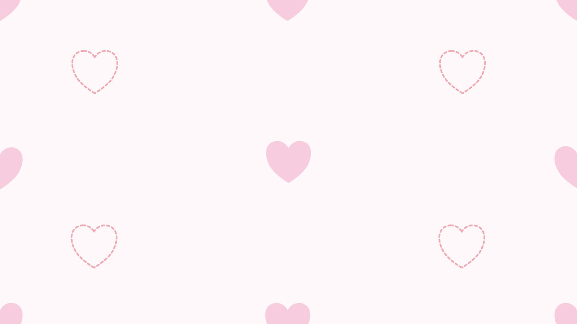 Pink Hearts Pattern Background Wallpaper