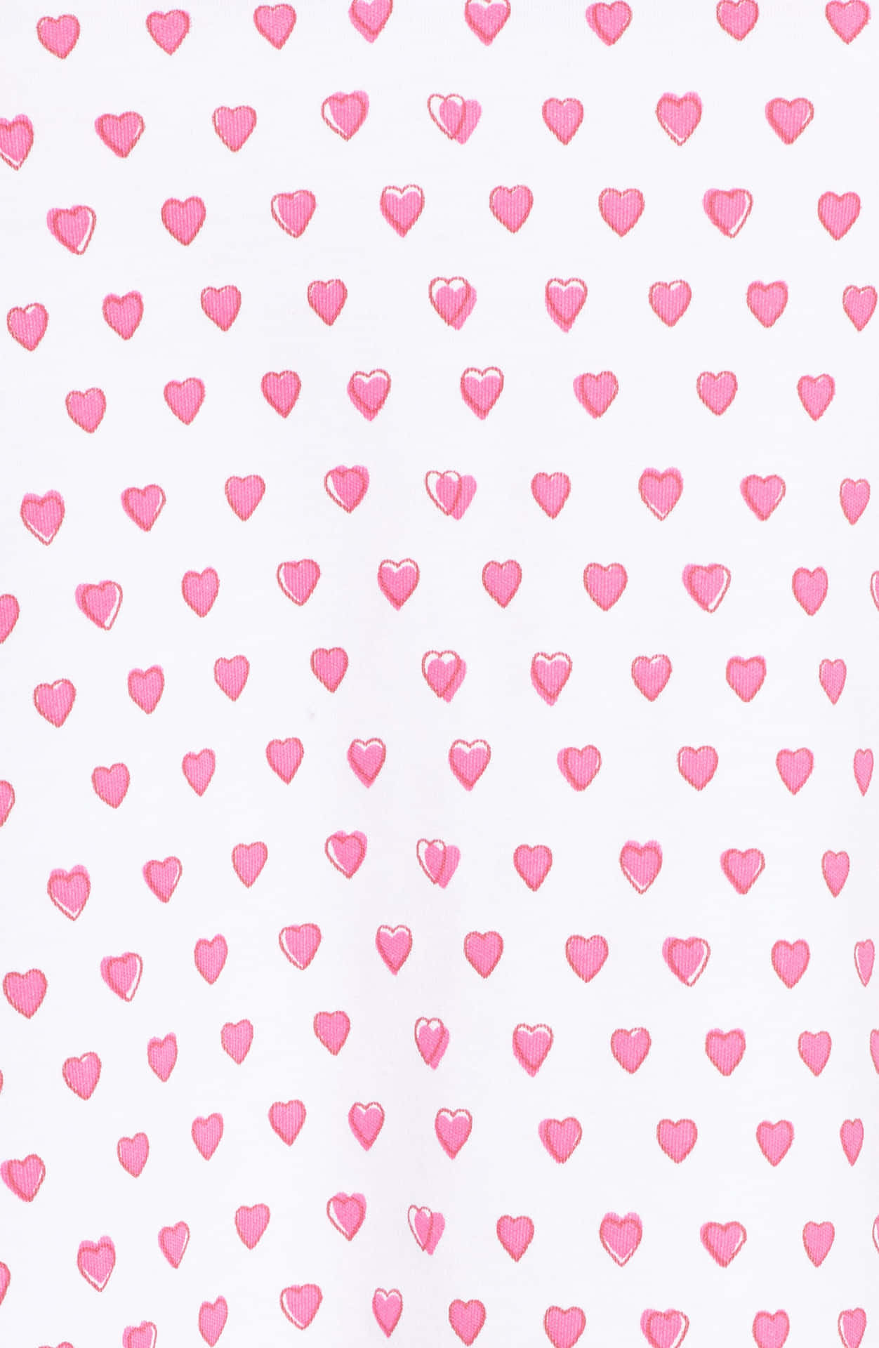 Pink Hearts Pattern Roller Rabbit Inspired Wallpaper