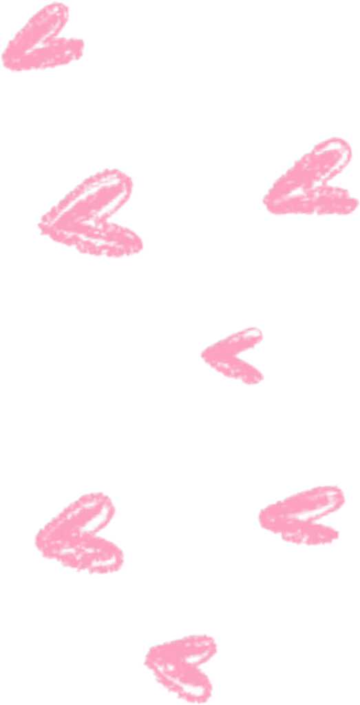 Pink Hearts Snapchat Sticker PNG