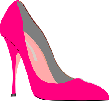 Pink High Heel Clipart PNG