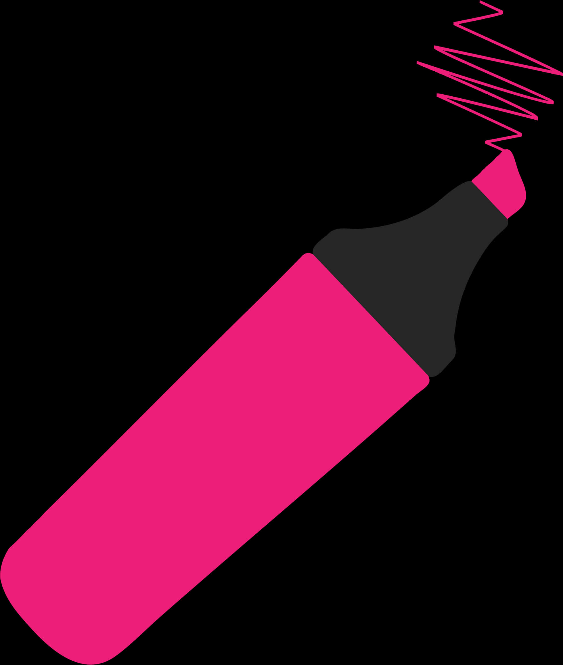Pink Highlighter Vector Illustration PNG