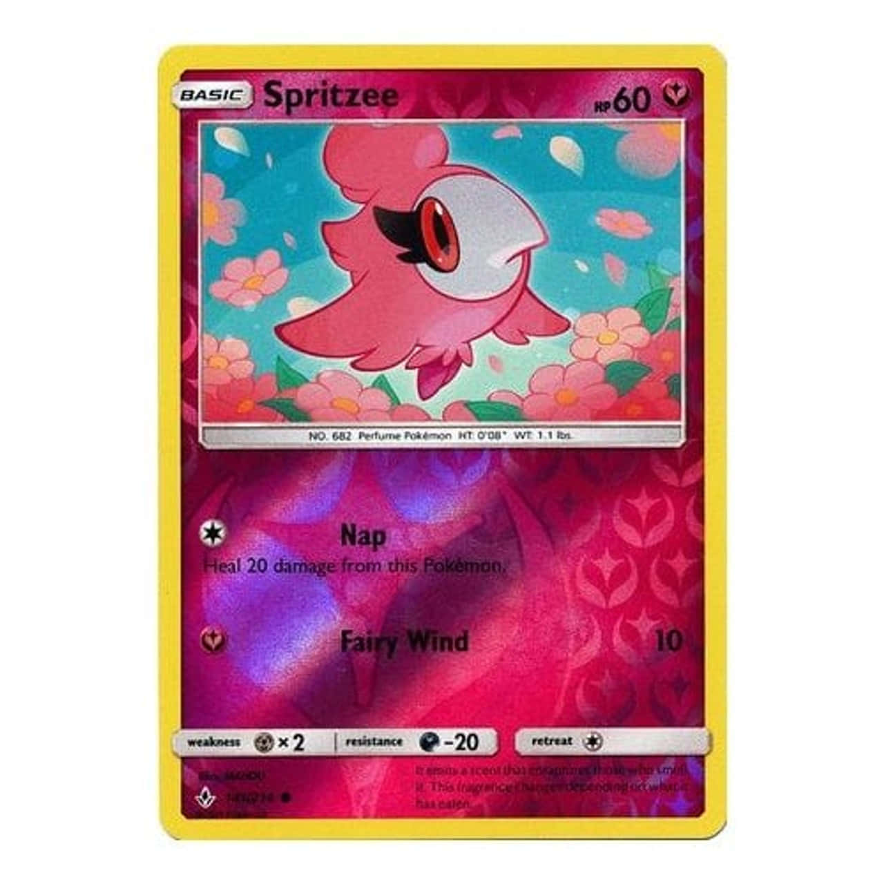 Pink Holographic Spritzee Trading Card Wallpaper