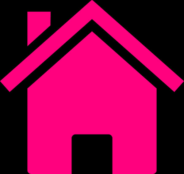 Pink Home Icon PNG