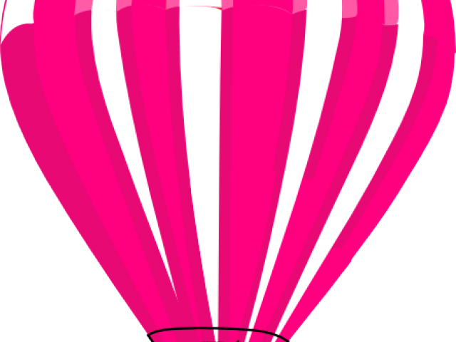 Pink Hot Air Balloon Graphic PNG