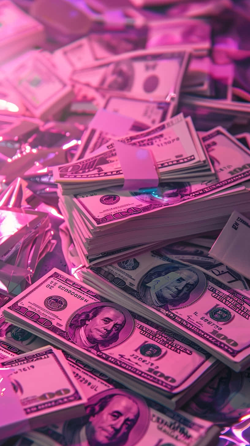 Pink Hued Cash Aesthetic.jpg Wallpaper