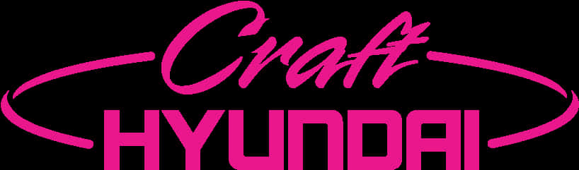 Pink Hyundai Logo Variant PNG