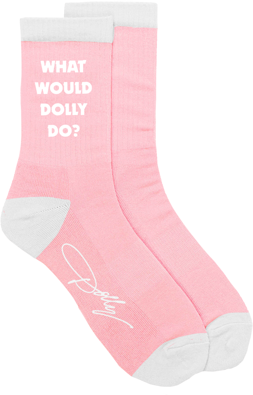 Download Pink Inspirational Quote Socks | Wallpapers.com