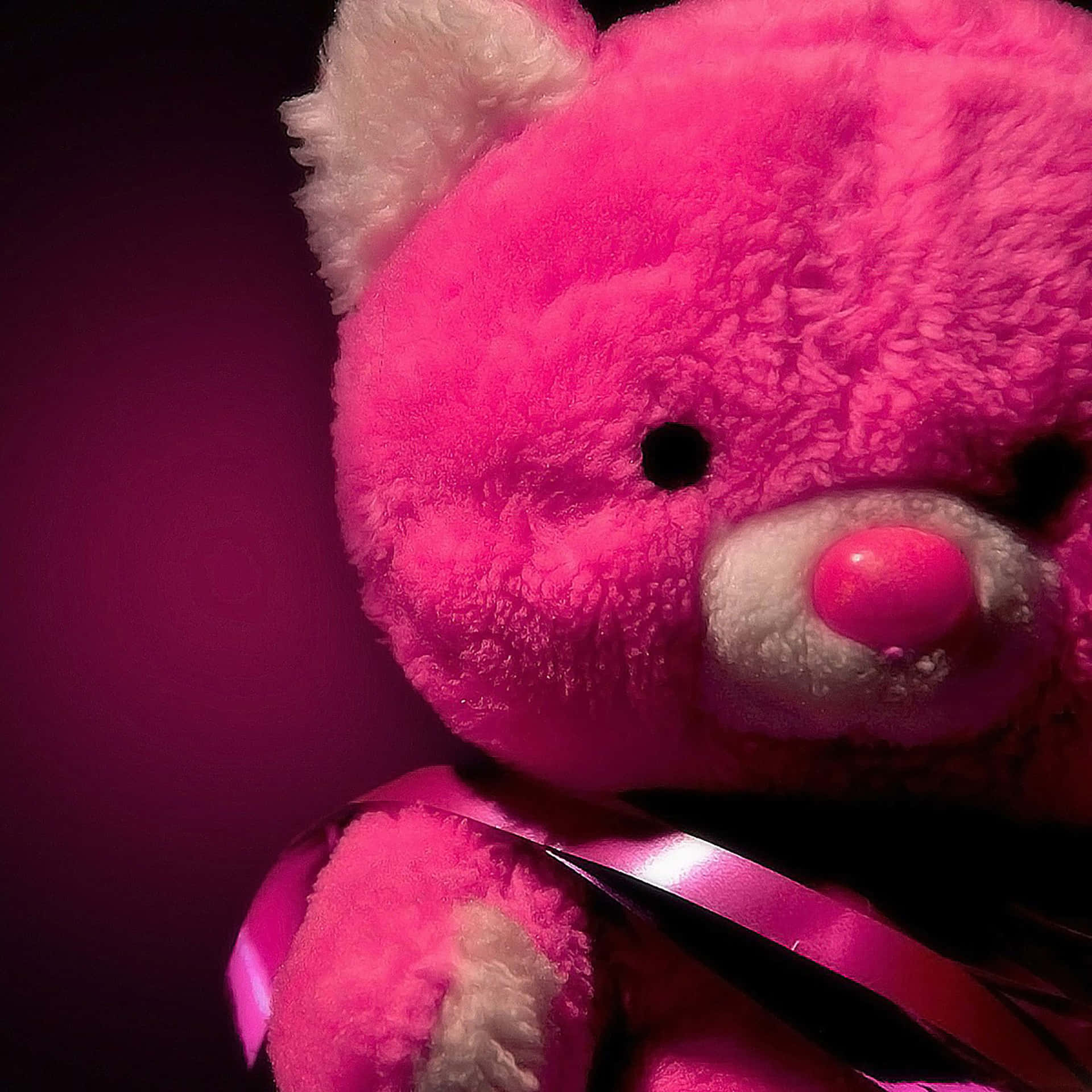 Pink Ipad Cute Teddy Bear Photography Wallpaper