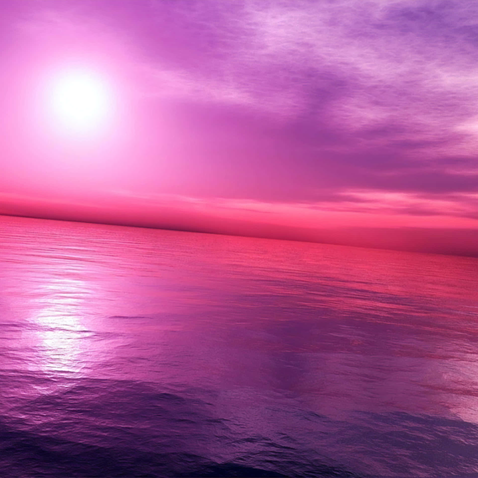 Einlila Sonnenuntergang Über Dem Meer Wallpaper