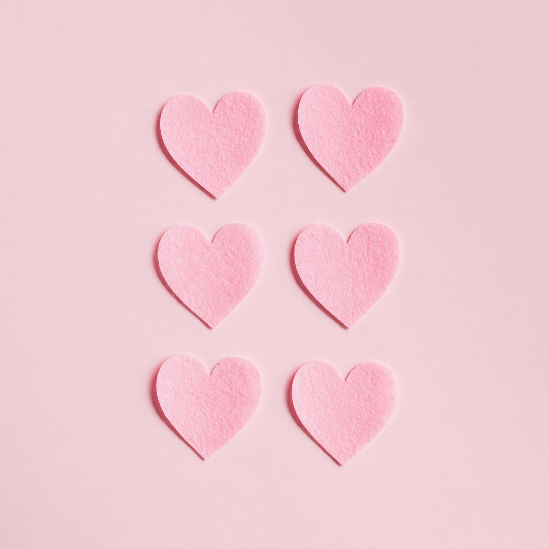 Pink Ipad Pro Paper Hearts Wallpaper