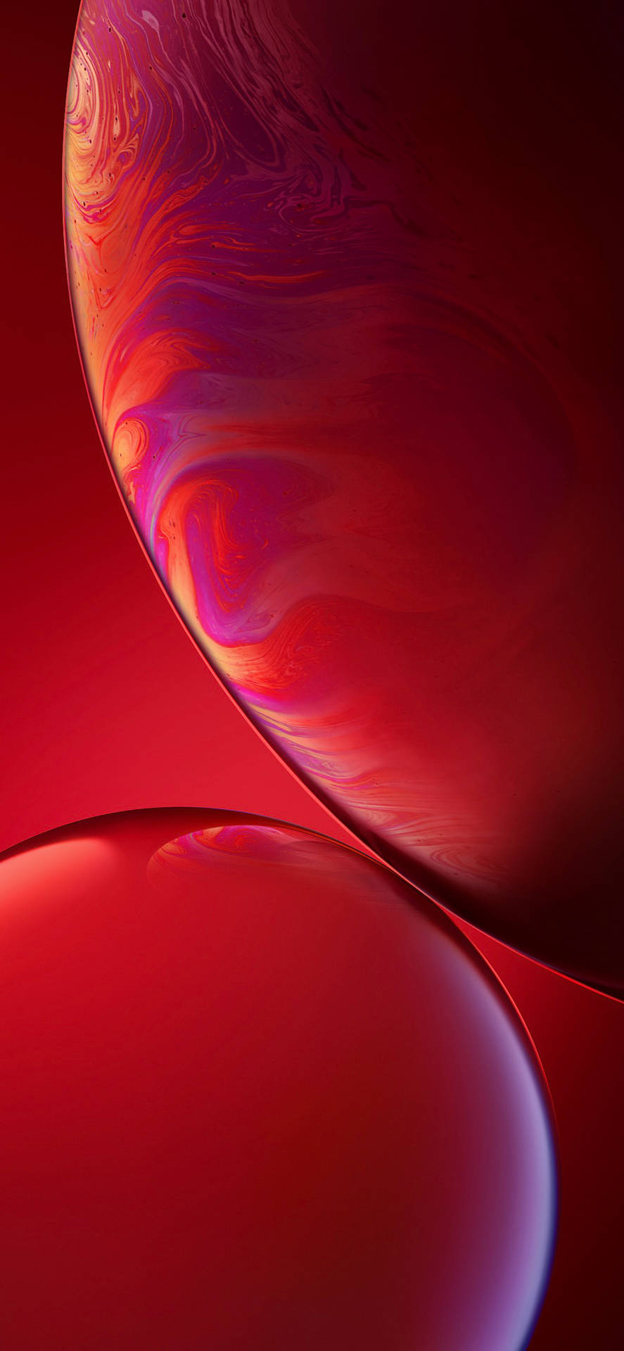 Red Pink Bubble Iphone Xr Wallpaper