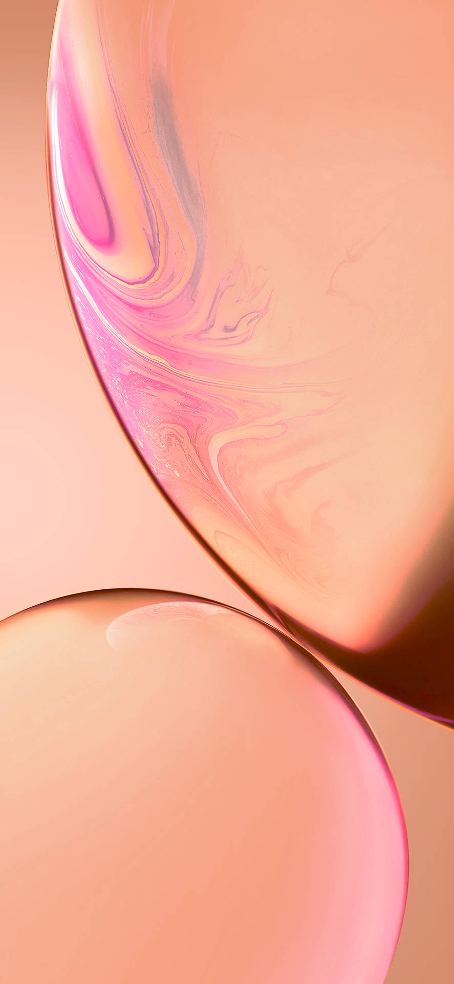 Pink Iphone Xr Light Bubble Wallpaper