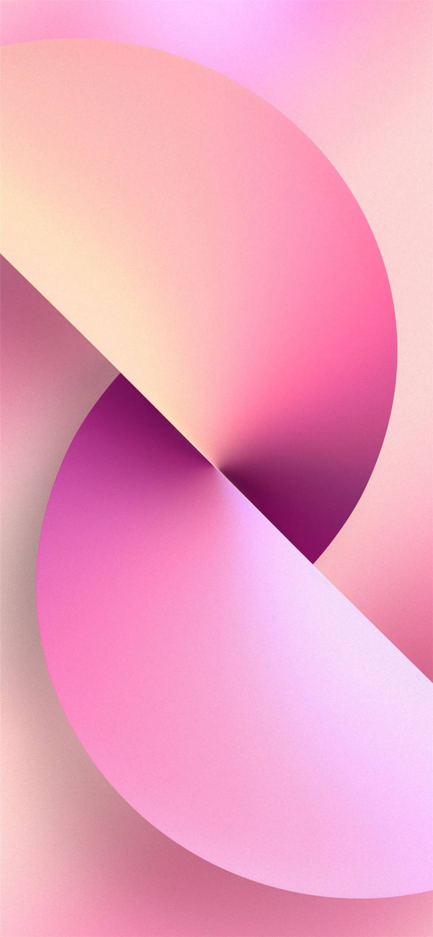 Pink Iphone Xr Half Circle Wallpaper