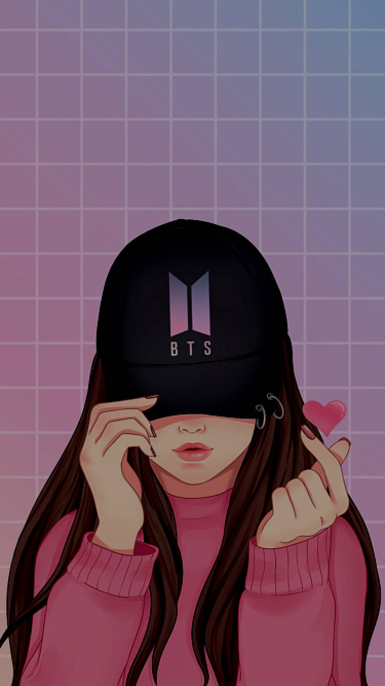Pink Jacket Bts Army Girl