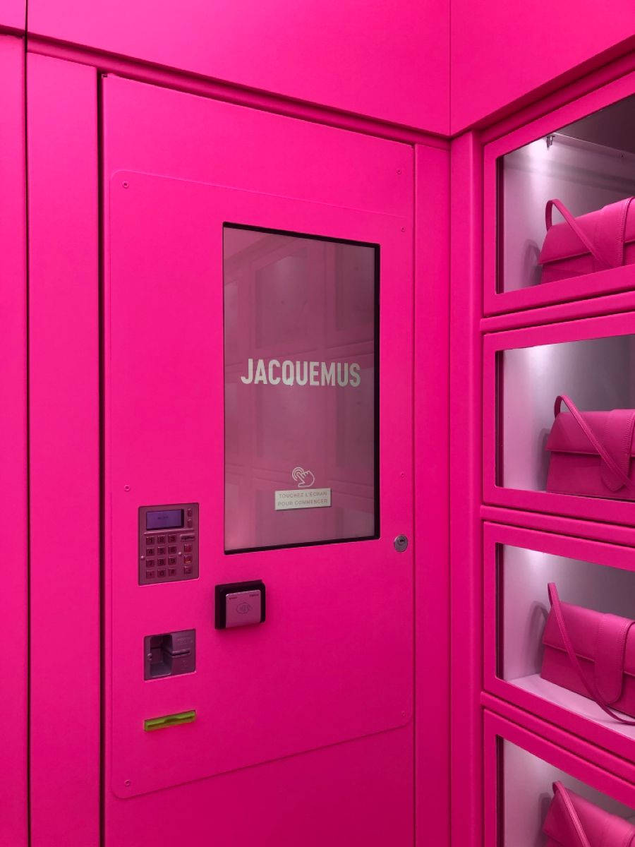 Pink Jacquemus Store Wallpaper