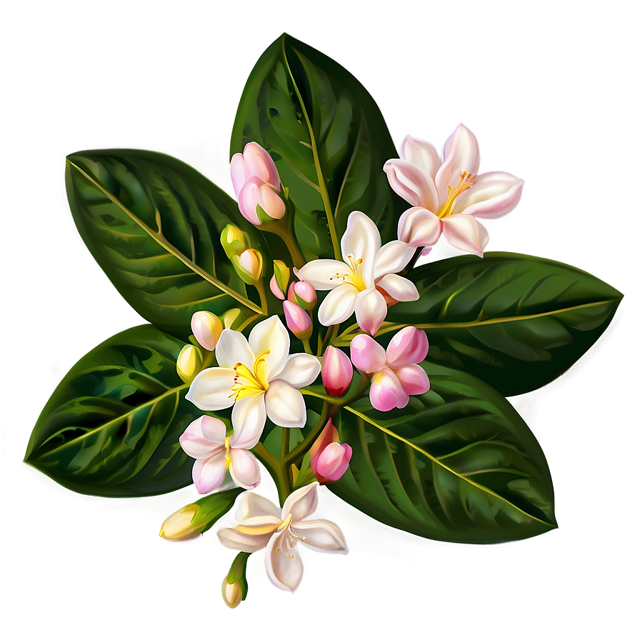 Pink Jasmine Flowers Png 10 PNG