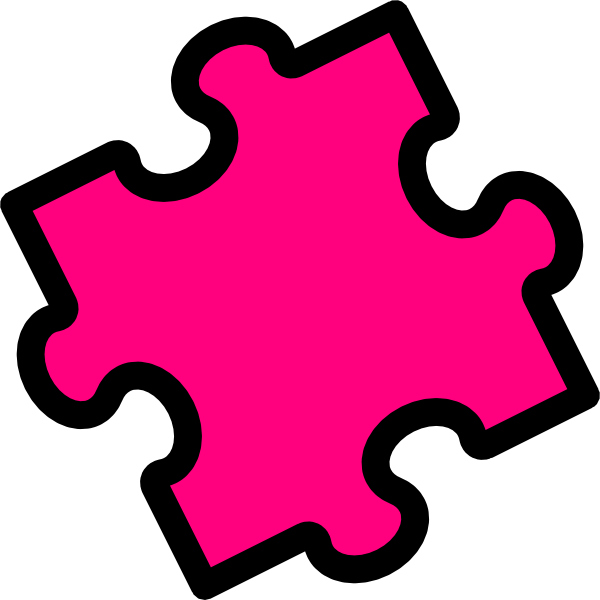 Pink Jigsaw Puzzle Piece PNG