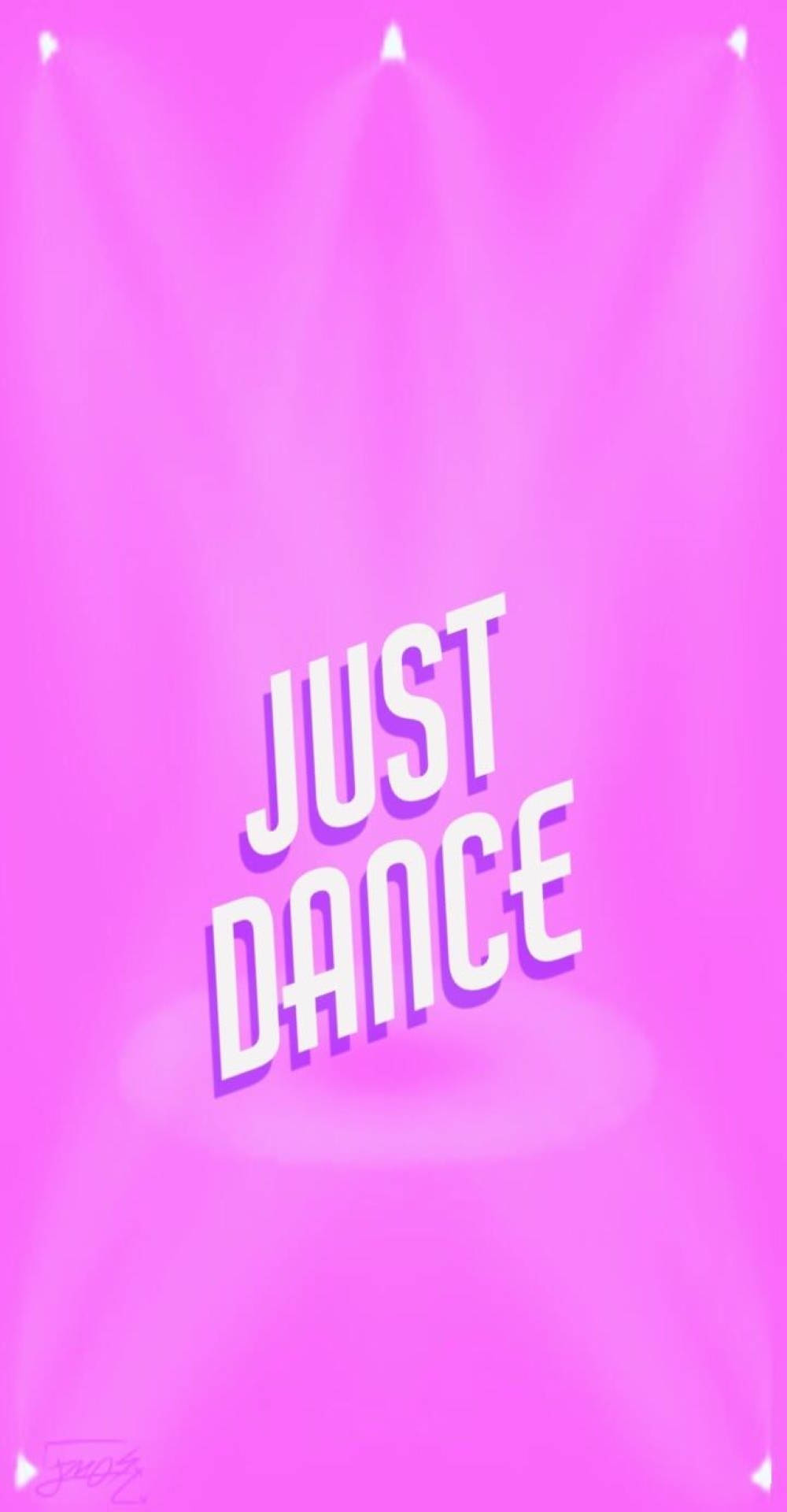 Pink Just Dance Poster Wallpaper