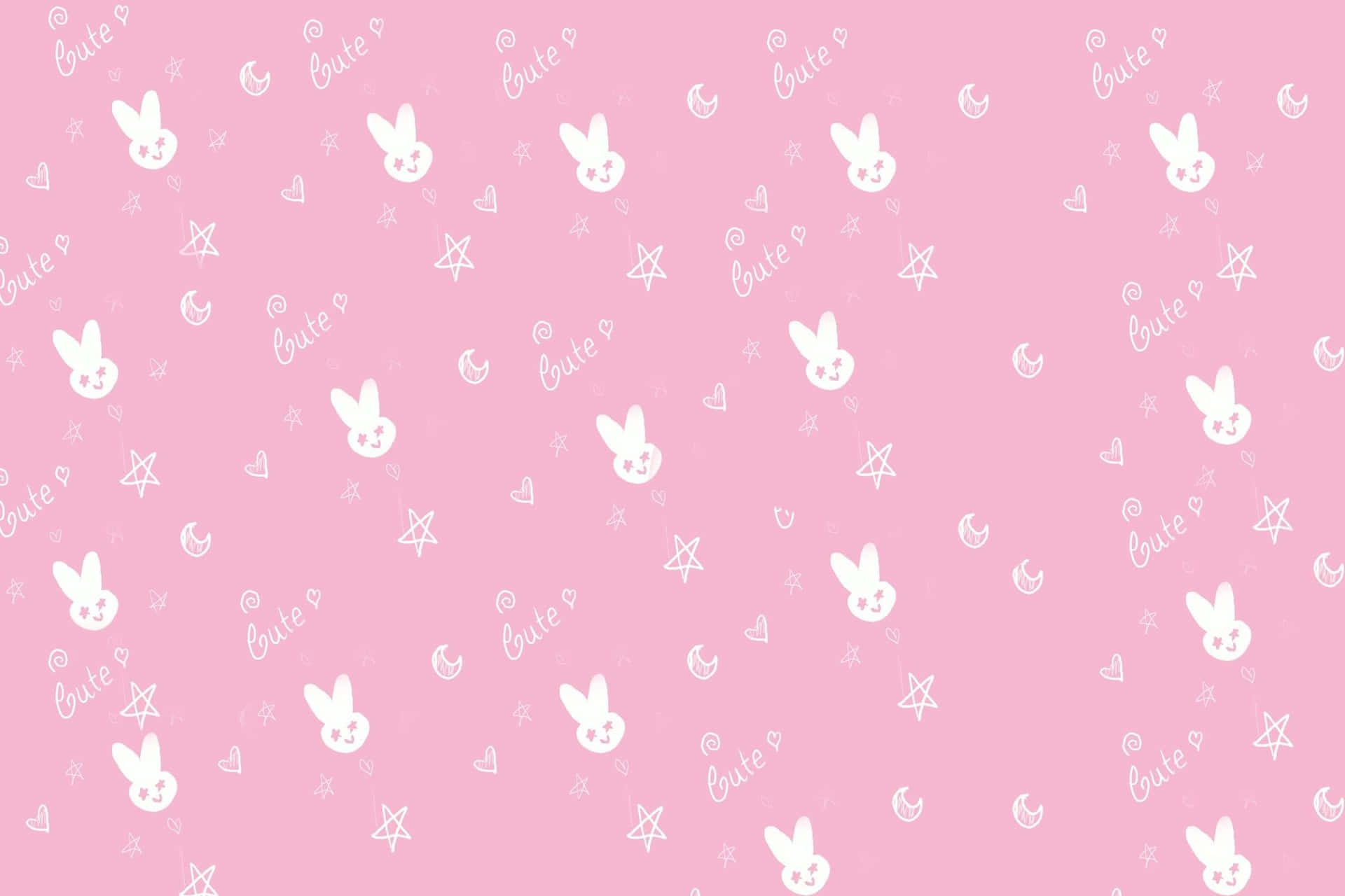 Cute and charming Pink Kawaii Background