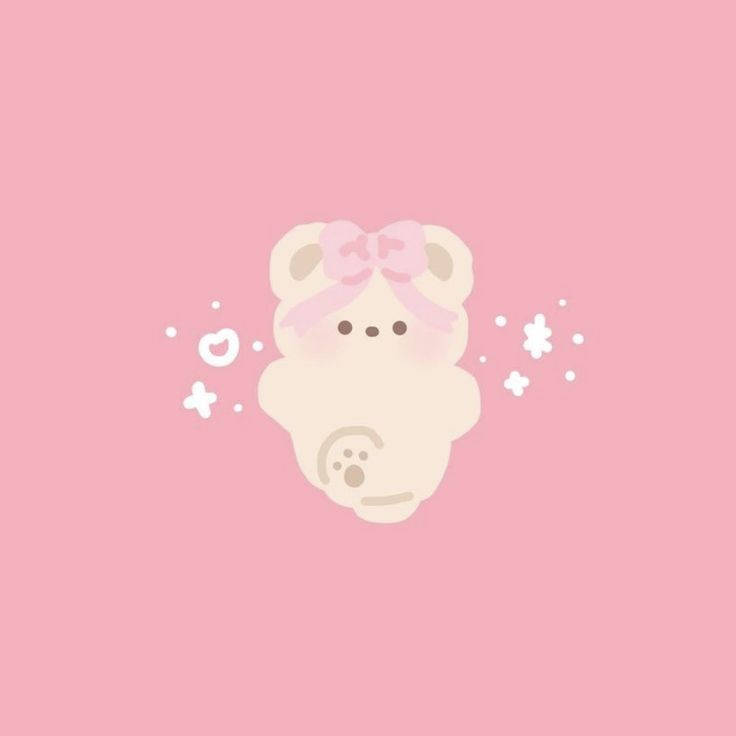 Pink Kawaii Bear