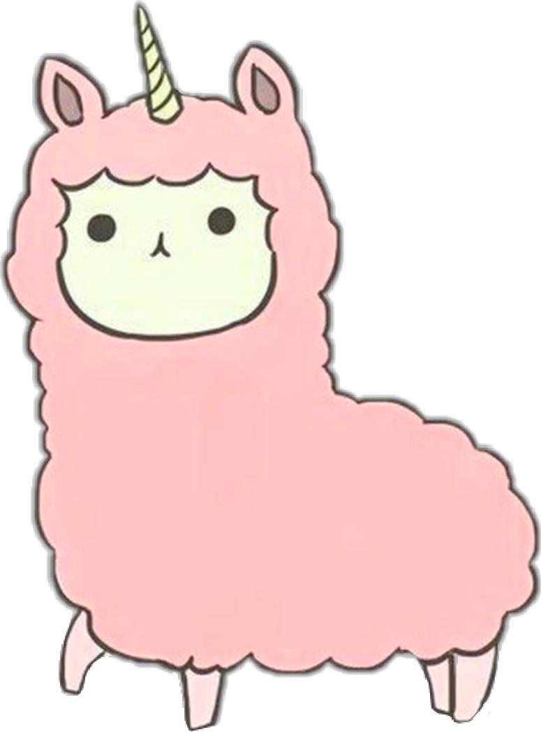 Download Pink Kawaii Unicorn Llama