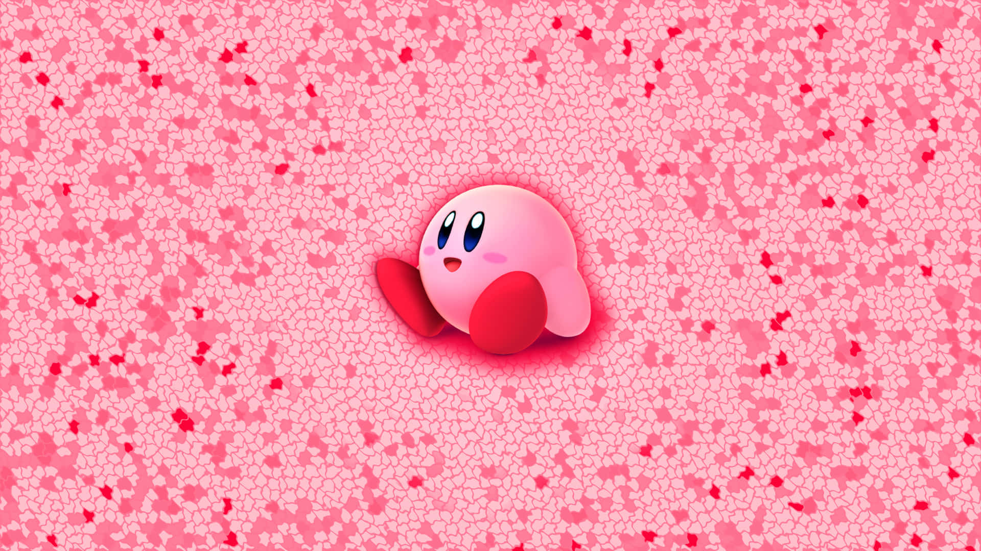 Pink Kirby Aesthetic Background Wallpaper