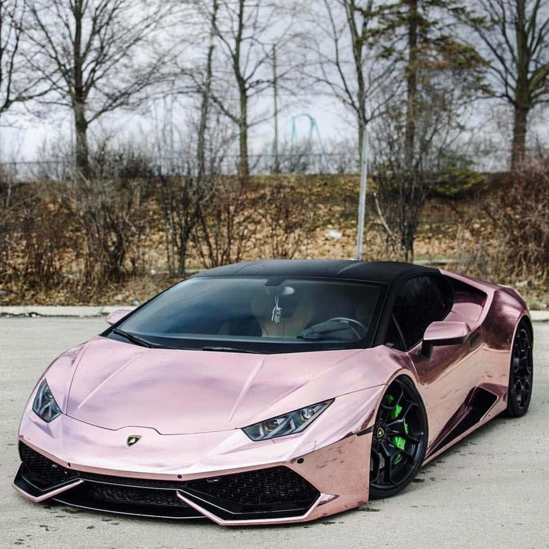 Pink Lamborghini Huracan Elegance Wallpaper