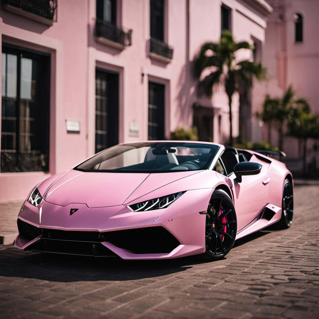 Pink Lamborghini Huracan Evo Spyder Wallpaper