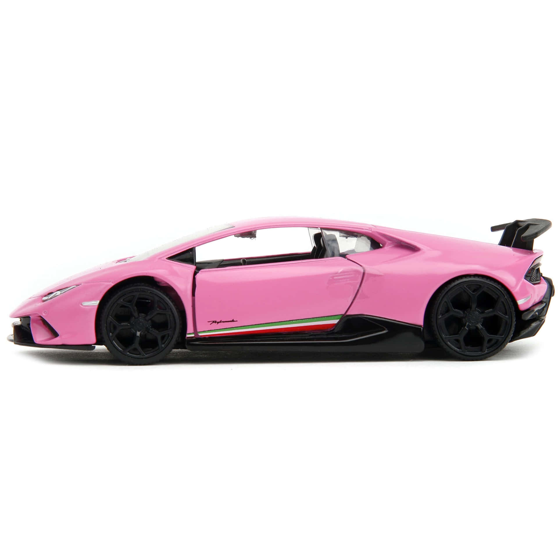 Pink Lamborghini Huracan Profile View Wallpaper