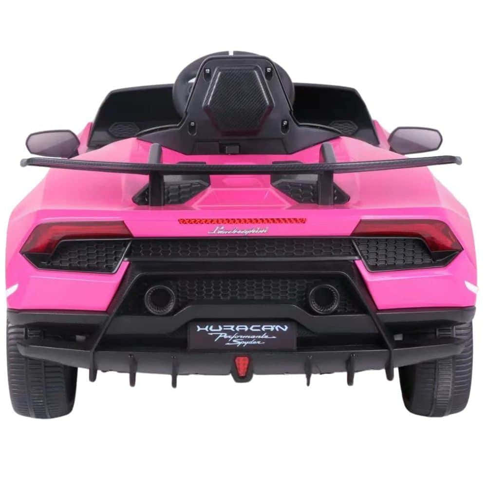 Pink Lamborghini Huracan Rear View Wallpaper